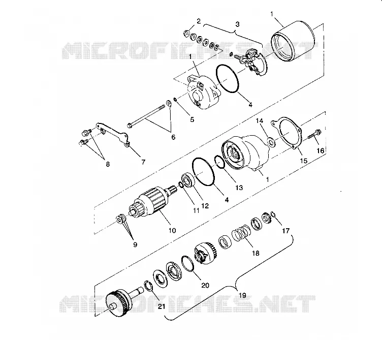 STARTING MOTOR 2X4 350L W937539 (4924032403037A)