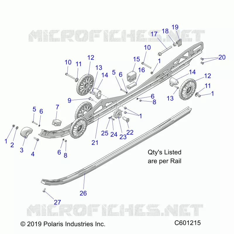 SUSPENSION, RAIL MOUNTING