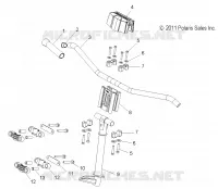UPPER STEERING   HANDLEBAR ASM.