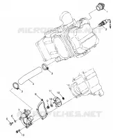 WATER PUMP  SCRAMBLER 500 W97BC50A (4943074307D009)