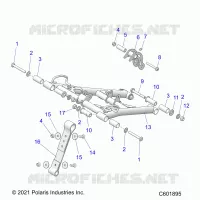 SUSPENSION, FRONT TORQUE ARM