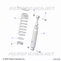 SUSPENSION, FRONT SHOCK MOUNTING
