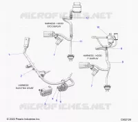 ELECTRICAL, WIRE HARNESS, HOOD, ELECTRIC START