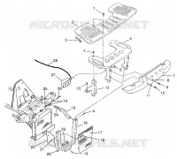 FRONT RACK   BUMPER MOUNTING  SPORTSMAN 500 W97CH50A (4939993999A010)
