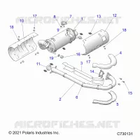 ENGINE, EXHAUST SYSTEM