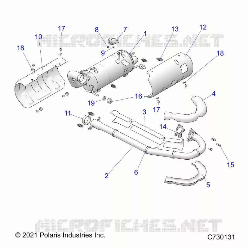 ENGINE, EXHAUST SYSTEM