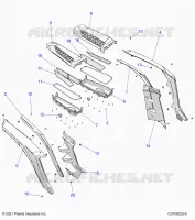 REAR BODYWORK FENDERS AND BEZELS- Z24NMF99AR/AM/BR/BM (C0705025-9)