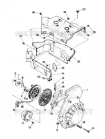BLOWER HOUSING AND RECOIL STARTER TRAIL (4914161416034A)