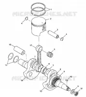 CRANKSHAFT AND PISTON
