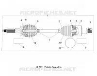 DRIVE TRAIN, REAR HALF SHAFT
