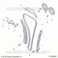 CAM CHAIN AND TENSIONER