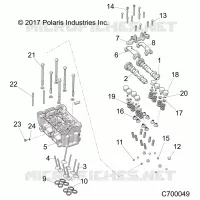 ENGINE, CYLINDER HEAD AND VALVES
