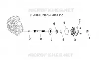 DRIVE TRAIN, MAIN GEARCASE OUTPUT SHAFT