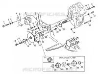 GEARCASE/BRAKE AND CHAIN COVER MOUNTING XPLORER 300 W97CC28C (4939813981C005)