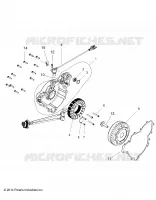 ENGINE, STATOR AND FLYWHEEL