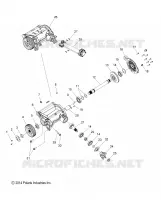DRIVE TRAIN, RIGHT ANGLE GEARCASE ASM.