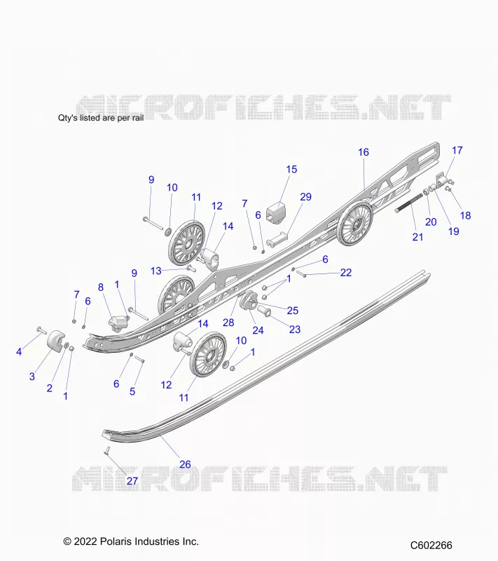 SUSPENSION, RAIL BEAM LH/RH