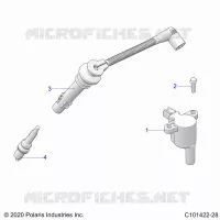 ELECTRICAL, IGNITION COIL, WIRE AND SPARK PLUG
