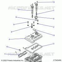 ENGINE, THROTTLE BODY AND VALVE COVER