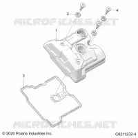 ENGINE, VALVE COVER