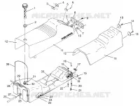 SEAT   GAS TANK SPORT 0960443, SPORT TOURING 0960243 AND EUROPEAN SPORT T (4932223222A009)