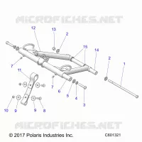 SUSPENSION, FRONT TORQUE ARM