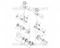 PISTON   CRANKSHAFT TRAIL TOURING 0982362 AND EUROPEAN TRAIL TOURING E982 (4942314231C008)