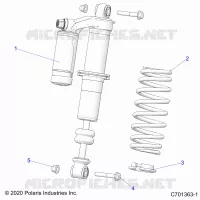 SUSPENSION, FRONT SHOCK