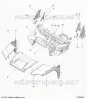 HOOD, LINER, FRONT FENDERS,  PILLARS