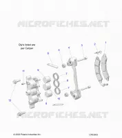 BRAKES, FRONT BRAKE CALIPER