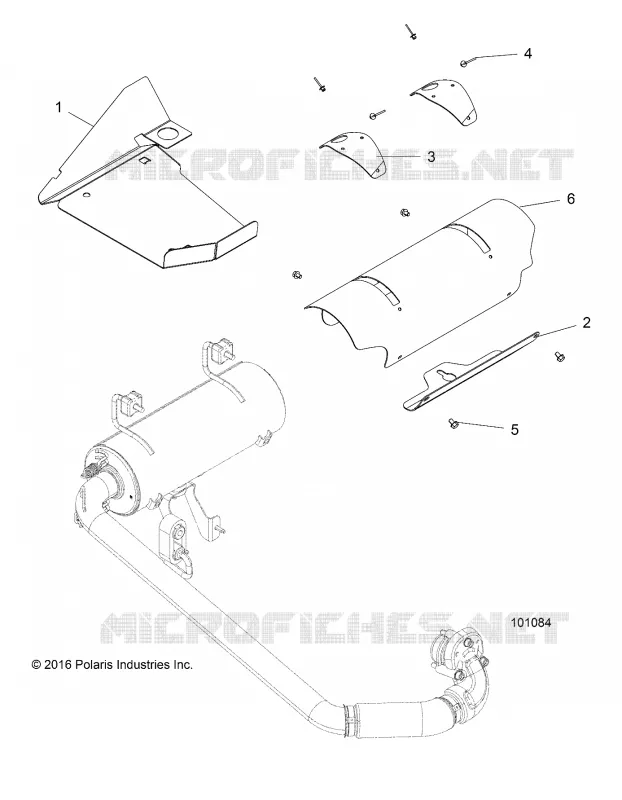 ENGINE, EXHAUST SYSTEM SHIELDS
