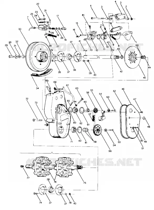 BRAKE   CHAINCASE SPORT, TRAIL, 400 AND 600 (4912701270011A)