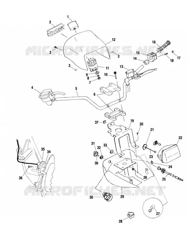 HANDLEBAR   HEADLIGHT POD