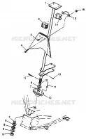 STEERING POST    SCRAMBLER 400L W97BC38C (4939893989B009)