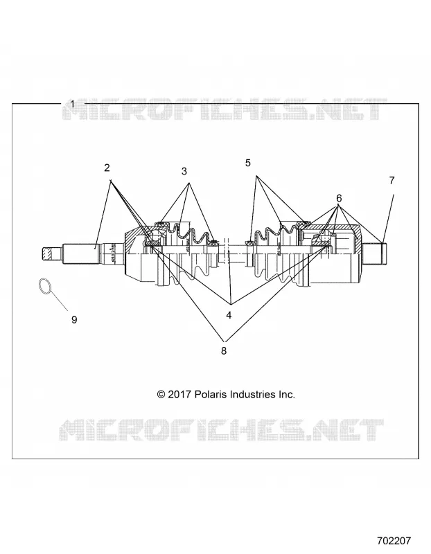 DRIVE TRAIN, REAR DRIVE SHAFT