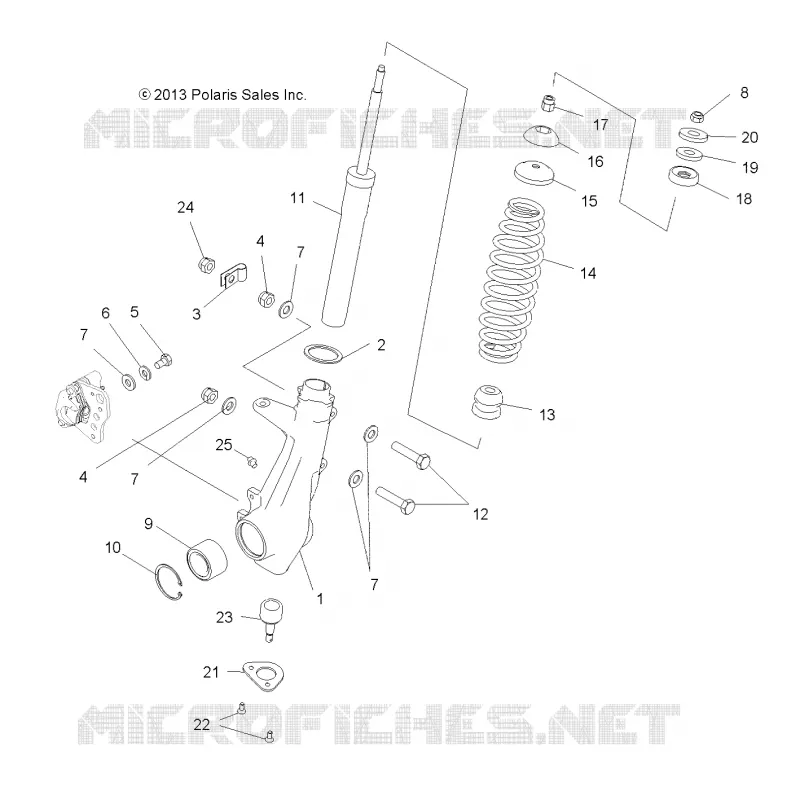 SUSPENSION, FRONT STRUT 