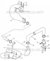 EXHAUST SYSTEM SLX 780 B964287 AND INTL. SLX 780 I964287 (4937443744B005)