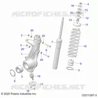 SUSPENSION, FRONT STRUT 