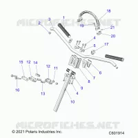 UPPER STEERING & HANDLEBAR ASM.