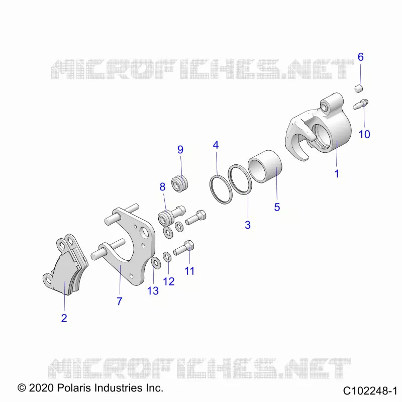 BRAKES, BRAKE FRONT BRAKE CALIPER