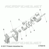 REAR BRAKE CALIPER