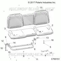 SEAT ASM. REAR
