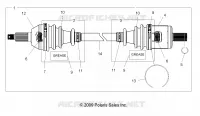 DRIVE TRAIN, FRONT DRIVE SHAFT