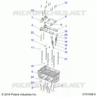 ENGINE, CYLINDER HEAD AND VALVES