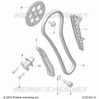 CAM CHAIN AND TENSIONER