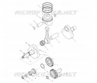 CRANKSHAFT AND PISTON