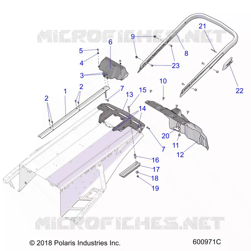 BUMPER, REAR, SNOWFLAP AND TAILLIGHT COVER