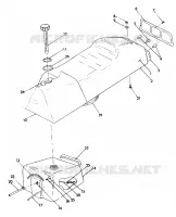 SEAT/GAS TANK ASSEMBLY 440 XCR (4921352135003A)