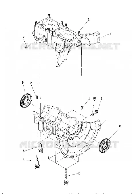 CRANKCASE SPRINT E/S (4914151415022A)