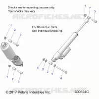 REAR SUSPENSION SUSP. SHOCKS MNTG.